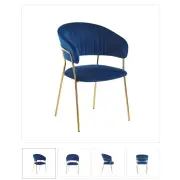 Krzesło K-4 niebieskie 3d
